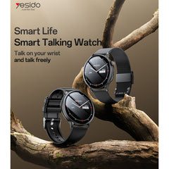 Smart Watch - YESIDO IO28 HD Calling Zinc Alloy Proof Body Health Detection Dual Strap Configuration BT Smart Call Watch