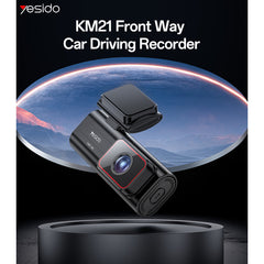 Car Dash Cam - YESIDO KM21 1K High Clear Camera 145 Degree Range Built-in With 1.47" Screen Front way Car Driving Recorder