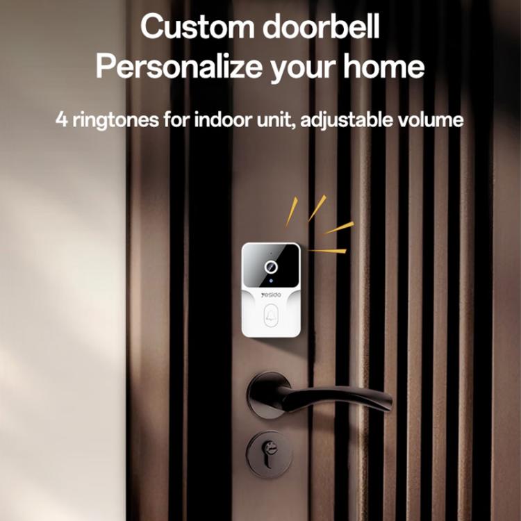 Video Doorbell - Yesido KM27 4.3 inch TFT Screen 2.4G Wireless Video Intercom Doorbell