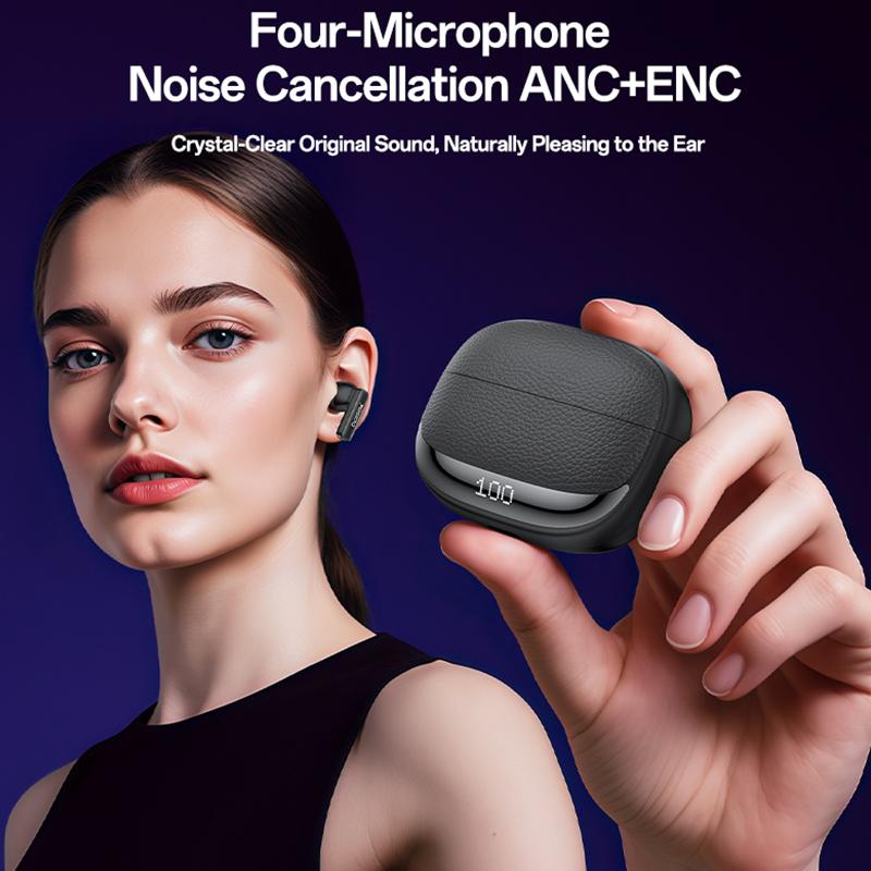 Ear Buds - YESIDO TWS40 Quad-Microphone ANC+ENC Noise Reduction TWS Bluetooth Earphone