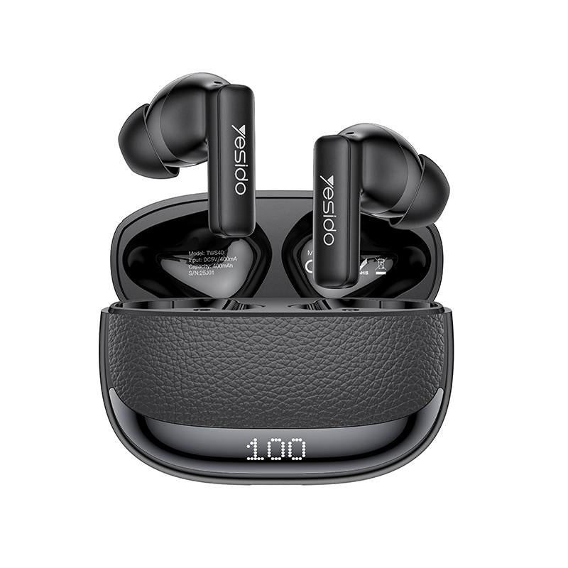Ear Buds - YESIDO TWS40 Quad-Microphone ANC+ENC Noise Reduction TWS Bluetooth Earphone
