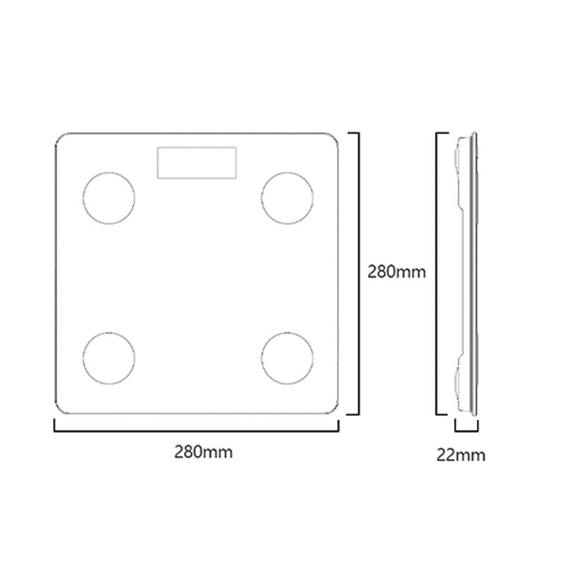 Smart Body Fat Scale - YESIDO MG42 Smart Bluetooth-compatible Body Fat Scale High Precision Digital Weight Scale