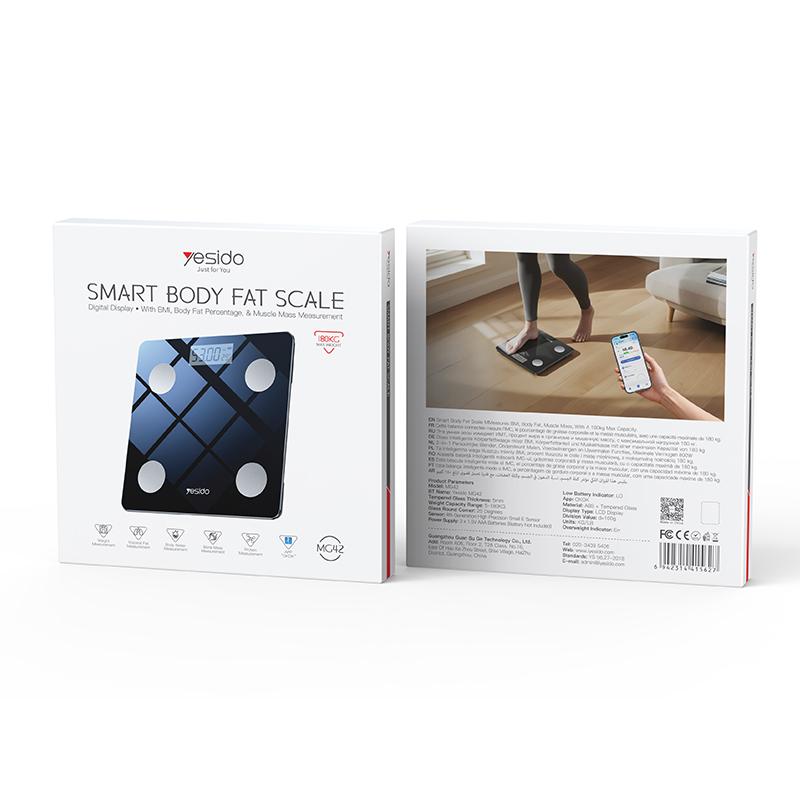 Smart Body Fat Scale - YESIDO MG42 Smart Bluetooth-compatible Body Fat Scale High Precision Digital Weight Scale