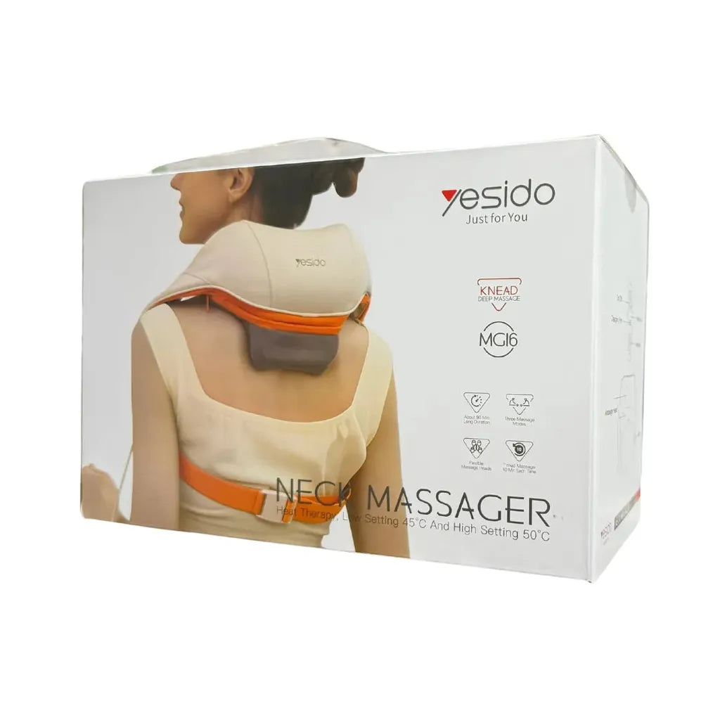 Neck Massager - YESIDO MG16 Smart Neck Massager – 3D Heating Therapy & Multi-Mode Relaxation Device