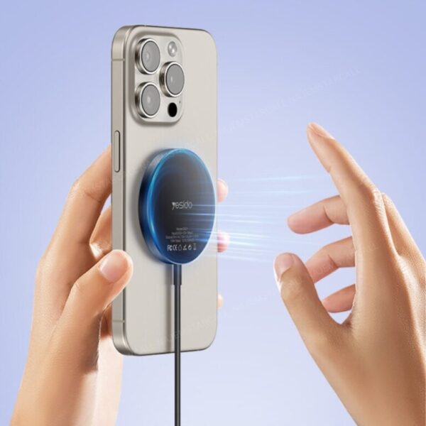 Magnetic Charger - YESIDO DS21 15W Detachable Magnetic Wireless Charger